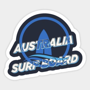 Australia surf board Sticker